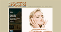 Desktop Screenshot of dermspecialists.org